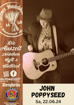 John Poppyseed *live* im Bremer Handelshaus (Veranstaltung des Kreuzberg on KulTour e.V.)